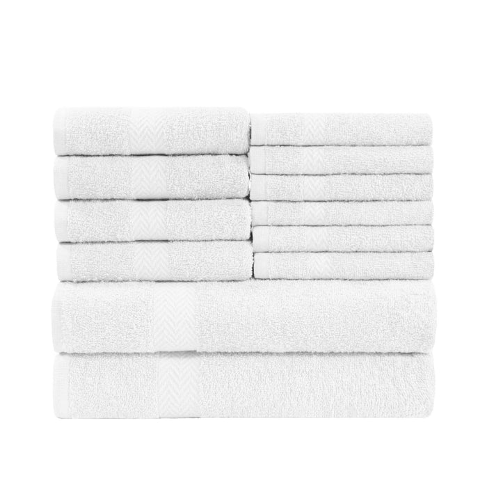 Franklin Cotton Eco Friendly 12 Piece Towel Set
