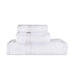 Egyptian Cotton Solid 3 piece Towel Set - White