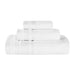 Hays Cotton Medium Weight 3 Piece Bathroom Towel Set - White