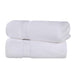 Cotton Zero Twist 2 Piece Bath Sheet Towel Set - White