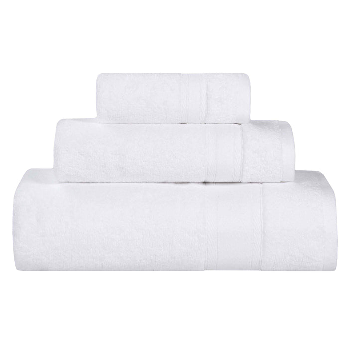 Belmont Zero Twist Cotton Medium Weight Absorbent 3 Piece Towel Set