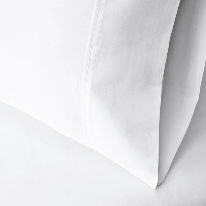 Egyptian Cotton 530 Thread Count Solid Pillowcase Set of 2 - White