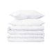 Egyptian Cotton 700 Thread Count Solid Duvet Cover and Pillow Sham Set - White