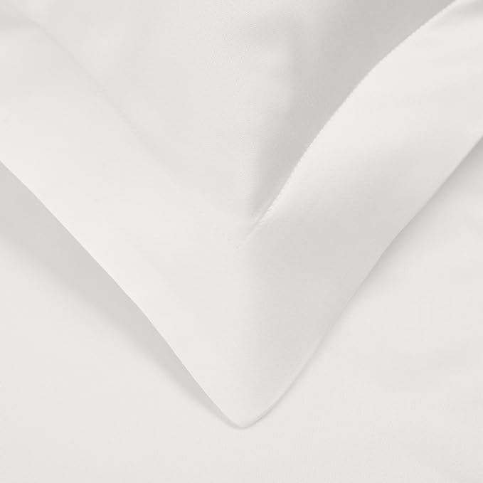 600 Thread Count Wrinkle Resistant Solid Duvet Cover Set - White