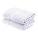Egyptian Cotton Pile Plush Heavyweight Bath Towel Set of 2 - White