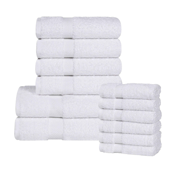 Franklin Cotton Eco Friendly 12 Piece Towel Set