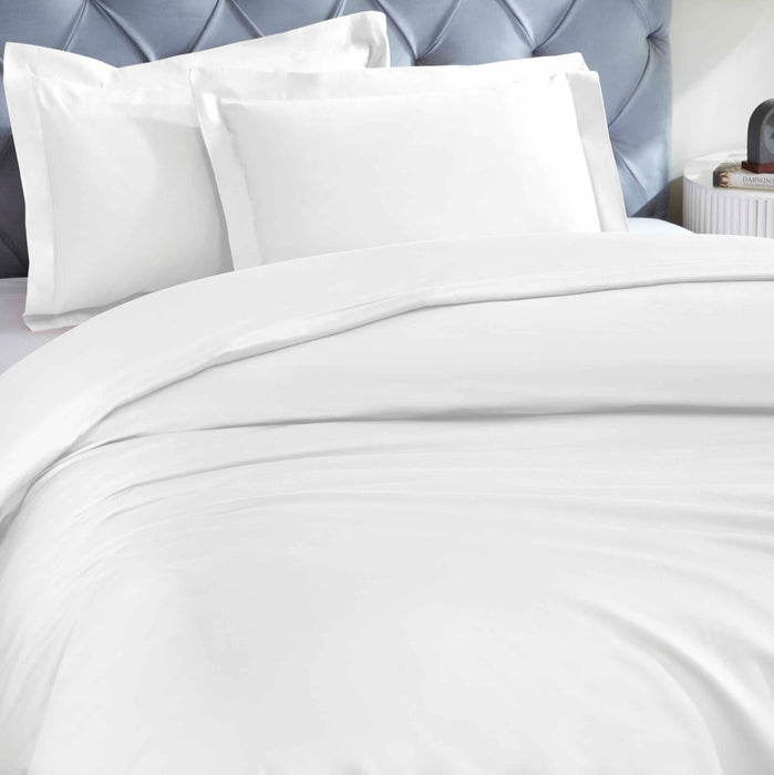 1200 Thread Count Egyptian Solid Cotton Duvet Cover Set