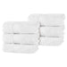 Atlas Cotton Plush Absorbent Heavyweight Luxury Hand Towel Set of 6 - White