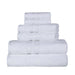 Cotton Ultra Soft 6 Piece Solid Towel Set - White