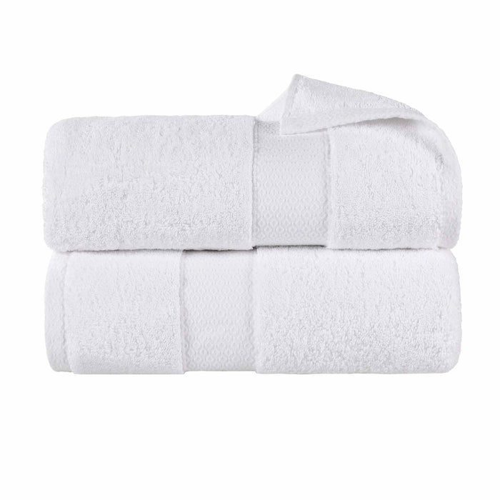 Niles Egypt Produced Giza Cotton Dobby Absorbent Bath Sheet Set of 2