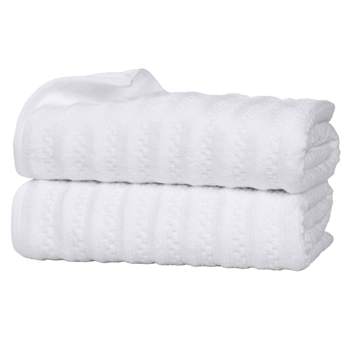 Zuma Zero Twist Cotton Medium Weight Absorbent Bath Sheets, Set of 2