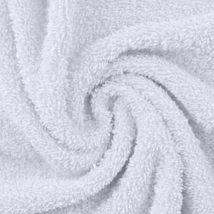 Eco-Friendly Cotton Ring Spun 6 Piece Towel Set - White