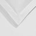 Egyptian Cotton 700 Thread Count Solid Duvet Cover and Pillow Sham Set - White