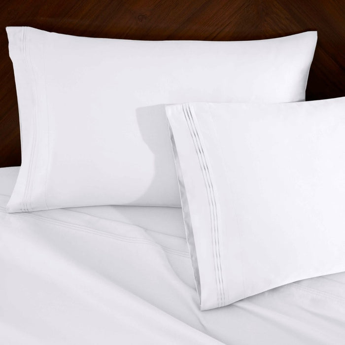 1000 Thread Count Egyptian Cotton Bed Sheet Set Olympic Queen