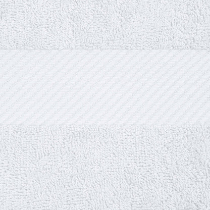 Kendell Egyptian Cotton 4 Piece Bath Towel Set with Dobby Border - Blue Nile Mills