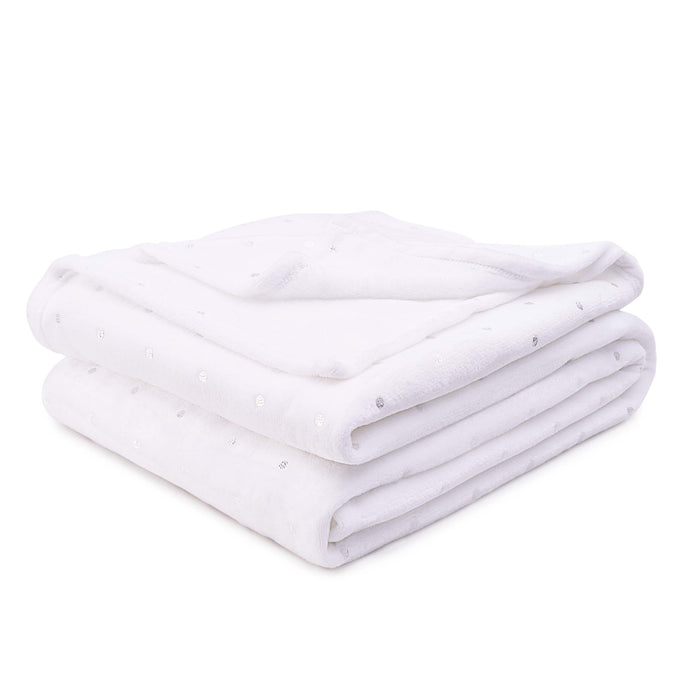 Fleece Plush Medium Weight Fluffy Decorative Blanket Or Throw