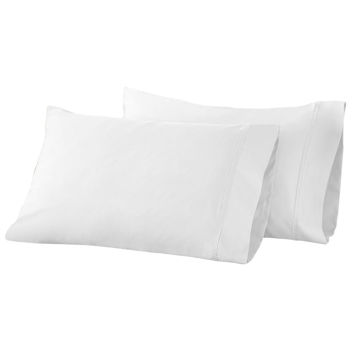 Egyptian Cotton 850 Thread Count Solid Pillowcases, Set of 2 - White