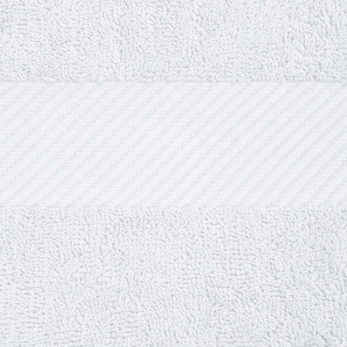 Kendell Egyptian Cotton Medium Weight Solid Bath Towel Set of 2 - White