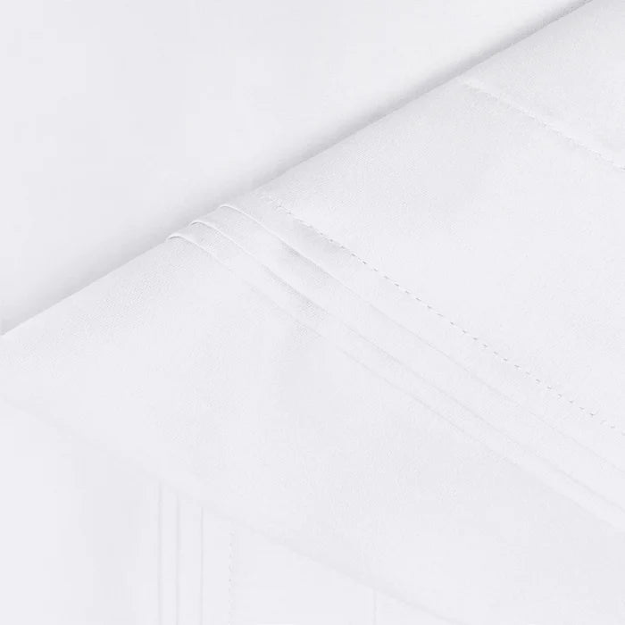 650 Thread Count Egyptian Cotton Solid Pillowcase Set - White
