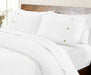 Gina Organic Cotton 300 Thread Count Percale 3-Piece Duvet Cover Set - White