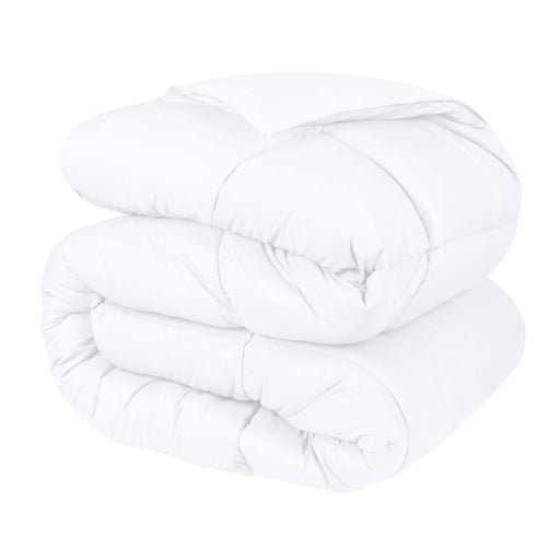 Brushed Microfiber Reversible Comforter - White
