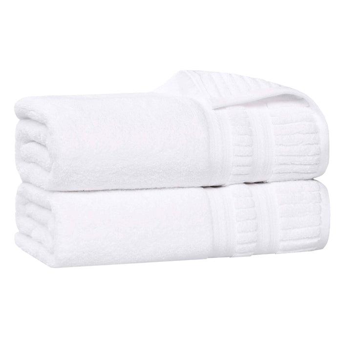 Venice Zero Twist Cotton Medium Weight Absorbent Bath Sheets, Set of 2