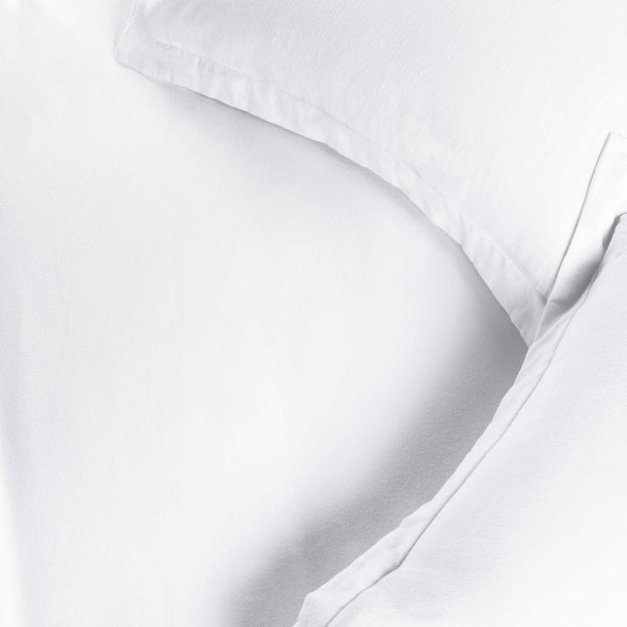 Cotton Flannel Solid Duvet Cover Set