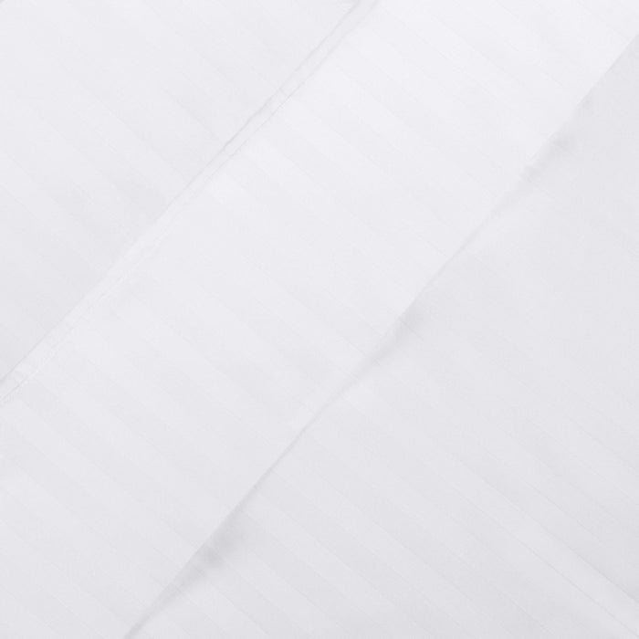 400 Thread Count Stripe Egyptian Cotton Pillowcases Set of 2 - White