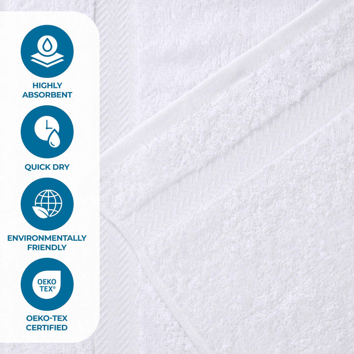 Franklin Cotton Eco Friendly 4 Piece Bath Towel Set