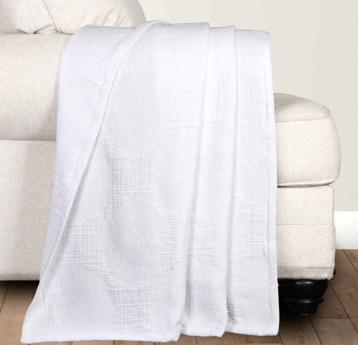 Tanta Cotton Medium Weight Crinkle Woven Coverlet