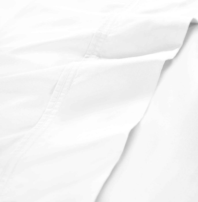 Gina Organic Cotton 300 Thread Count Percale Pillowcases, Set of 2 - White