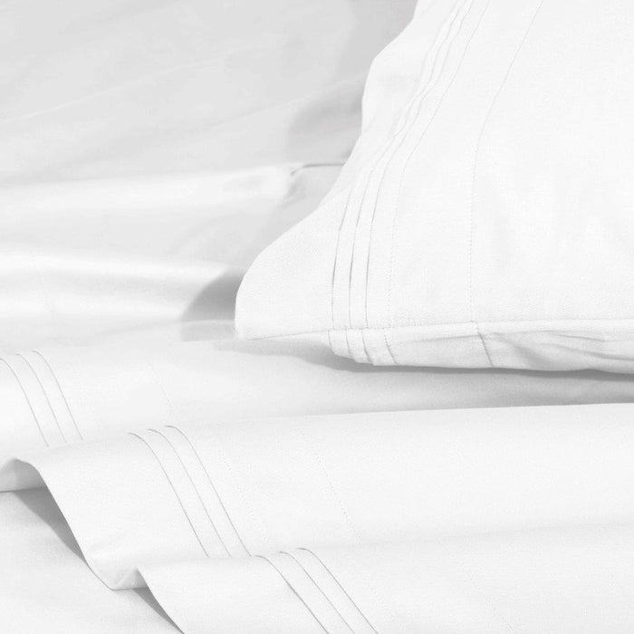 1500 Thread Count Egyptian Cotton Solid  2 Piece Pillowcase Set