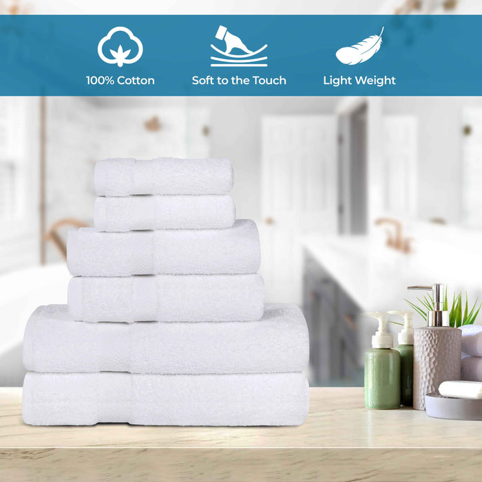 Frankly Eco Friendly Cotton 6 Piece Towel Set