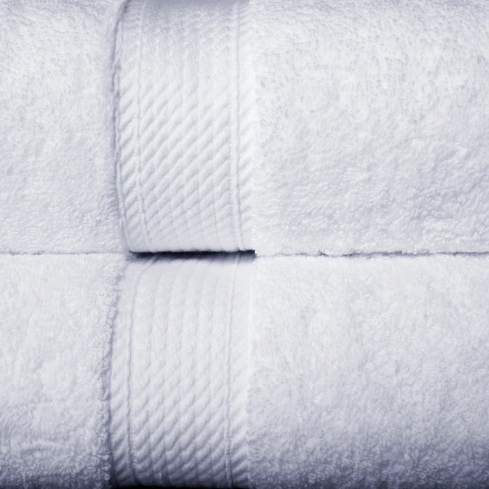 Egyptian Cotton Pile Solid 10-Piece Towel Set - White