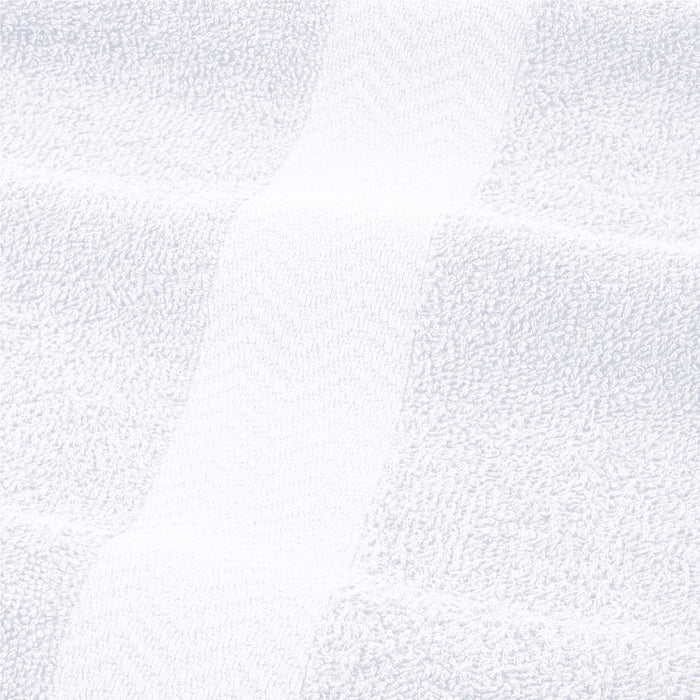 Franklin Cotton Eco Friendly 4 Piece Bath Towel Set - White