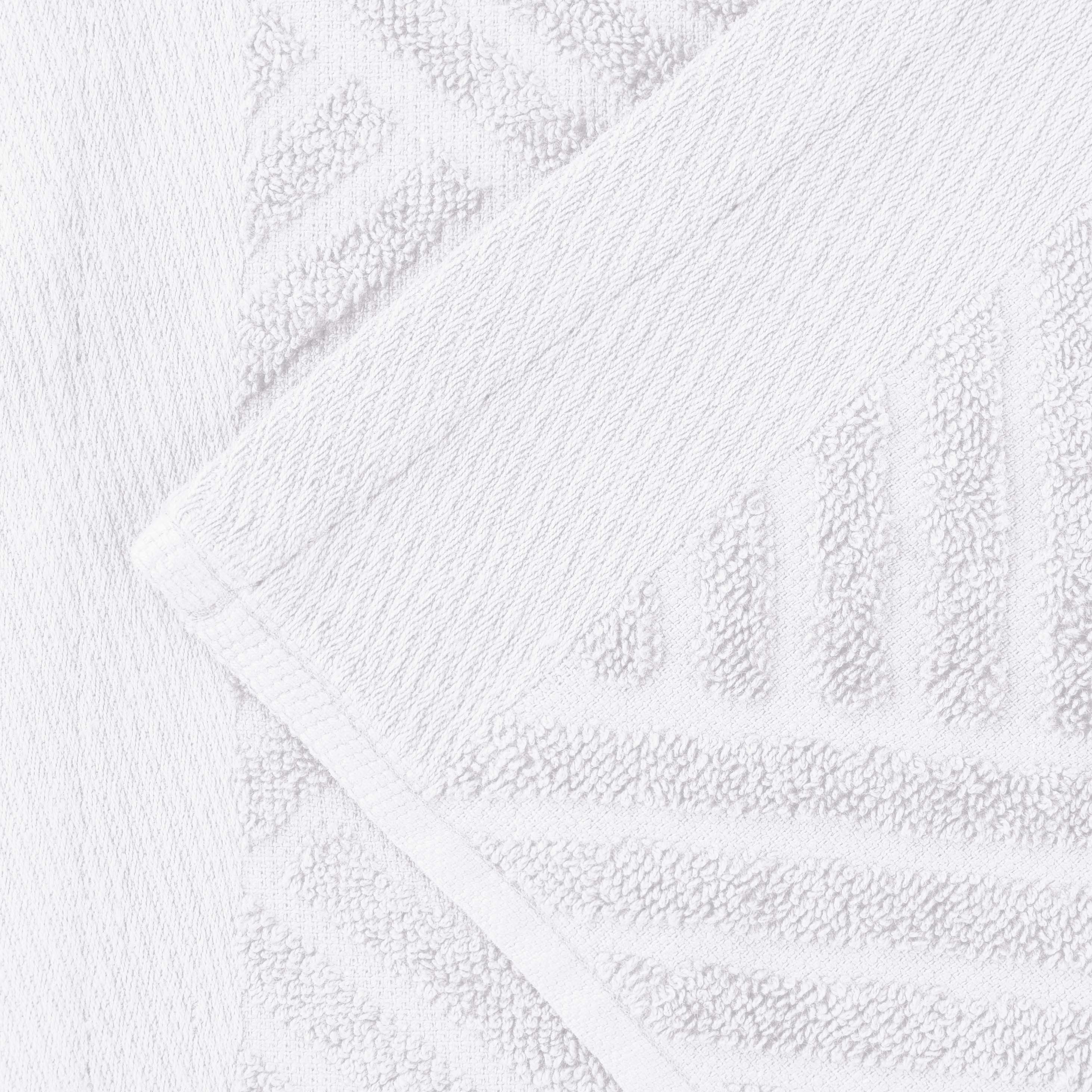 Basketweave Egyptian Cotton Jacquard 3 Piece Assorted Towel Set - Blue Nile Mills