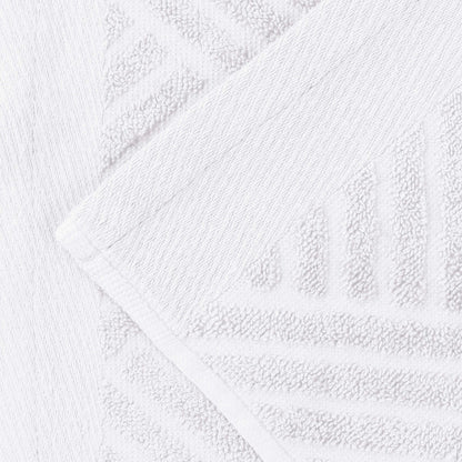 Basketweave Egyptian Cotton Jacquard 3 Piece Assorted Towel Set - Blue Nile Mills