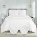 Egyptian Cotton 850 Thread Count Solid Duvet Cover Set - White