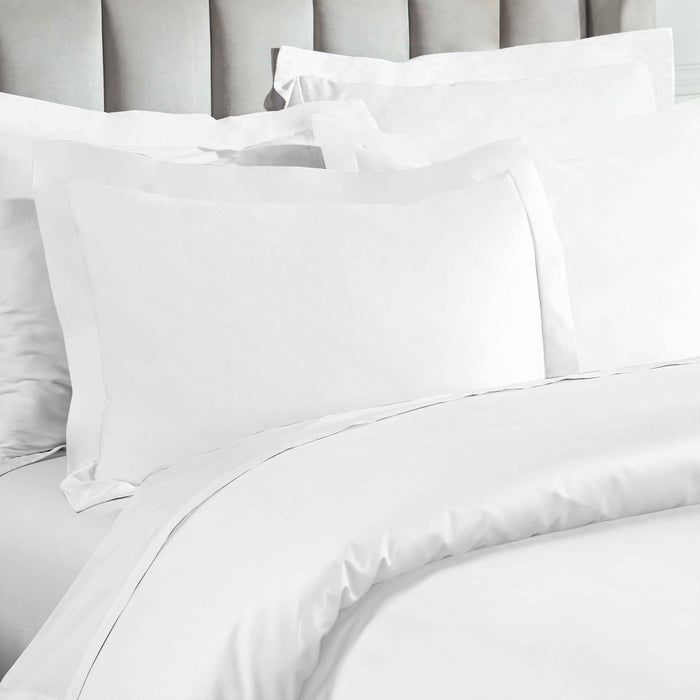 Egyptian Cotton 850 Thread Count Solid Duvet Cover Set - White