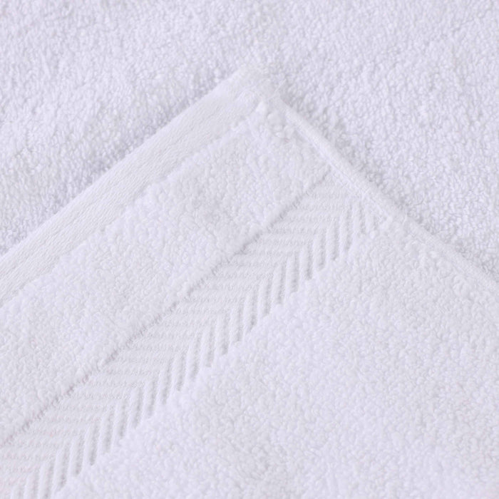 Cotton Zero Twist 2 Piece Bath Sheet Towel Set - White