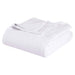 Cotton All Season Diamond Bed Blanket & Sofa Throw - White