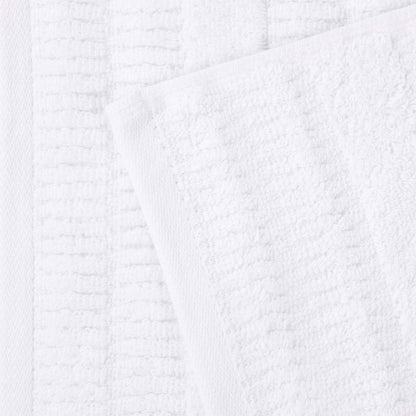 Mika Smart Twist Cotton Solid Vertical Ribbed Bath Towels, Set of 2 - Blue Nile Mills