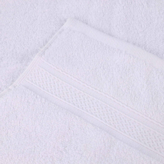 Zero Twist Cotton Elegant Soft Absorbent 3 Piece Solid Towel Set