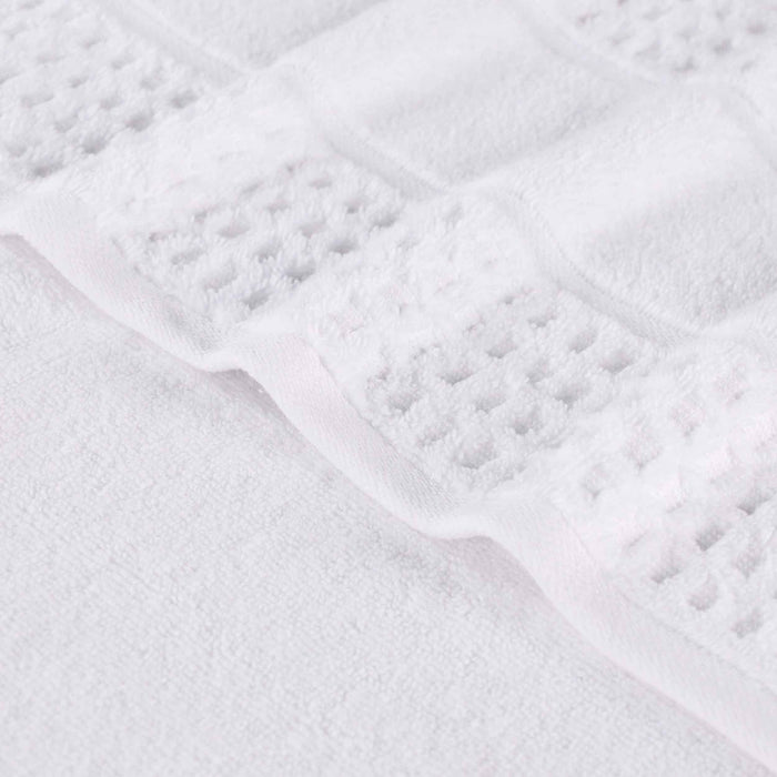 Zero Twist Cotton Waffle Honeycomb Soft Absorbent Hand Towel Set of 6