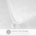 Reversible Striped Down Alternative Comforter - White