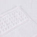 Zero Twist Cotton Waffle Honeycomb Plush Absorbent 8 Piece Towel Set - White