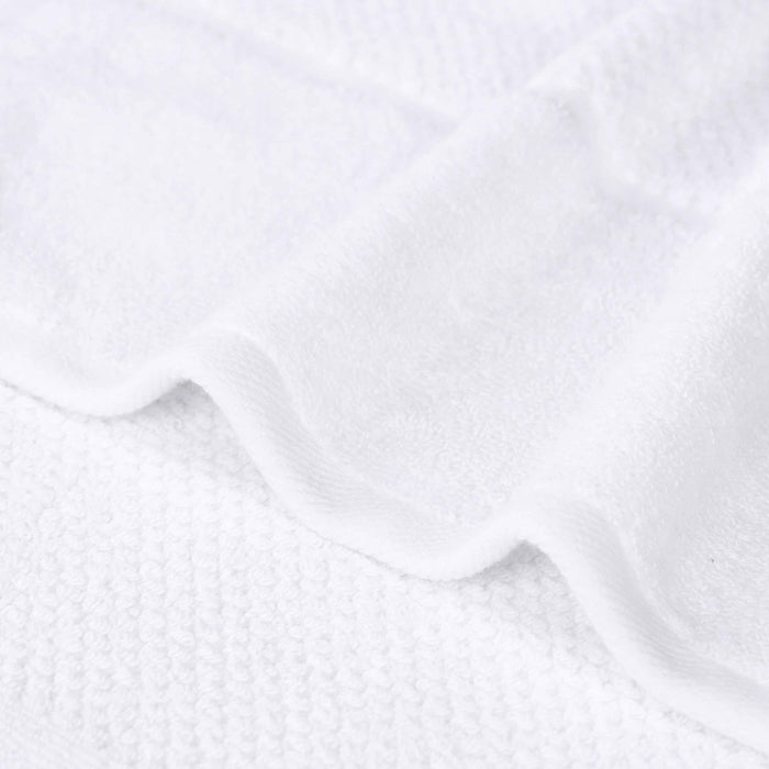 Mile Smart Twist Cotton Solid Broad Border 3 Piece Towel Set