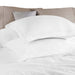 Cotton Linen Blend Solid 3-Piece Duvet Cover Set - White
