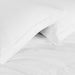Cotton Linen Blend Solid 3-Piece Duvet Cover Set - White