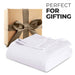 Cotton All Season Diamond Bed Blanket & Sofa Throw - White